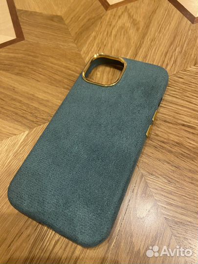 Чехол на iPhone 14 тканевый, новый