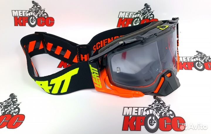 Очки кроссовые leatt Velocity 6.5 Neon Orange/Ligh