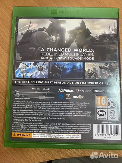 Call of duty ghosts xbox one / series X