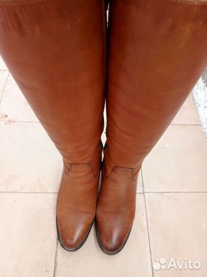 Сапоги зимние женские 37(натуральные кожа и мех)