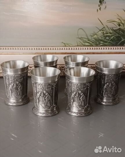 Набор стопок олово Германия