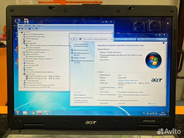 Ноутбук Acer Extensa 5220
