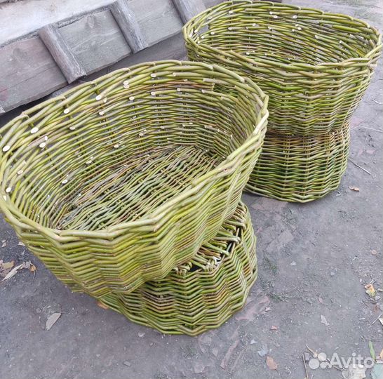 Корзина плетёная хозяйственная