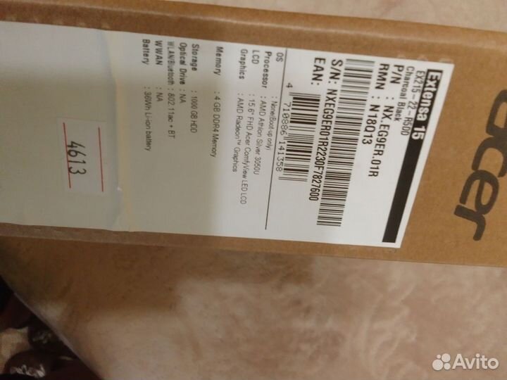 Ноутбук acer новый