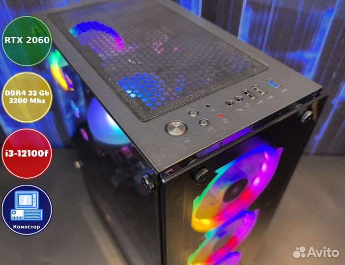 Сборки игровых пк i3-RTX2060-32DDR4-MHF1684902-H610