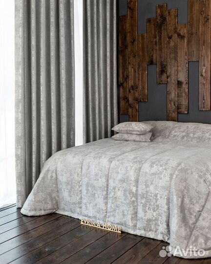 Покрывало Зарина светло-серый на кровать