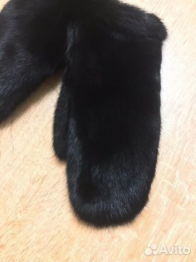 Норковые Варежки из цельной шкуры