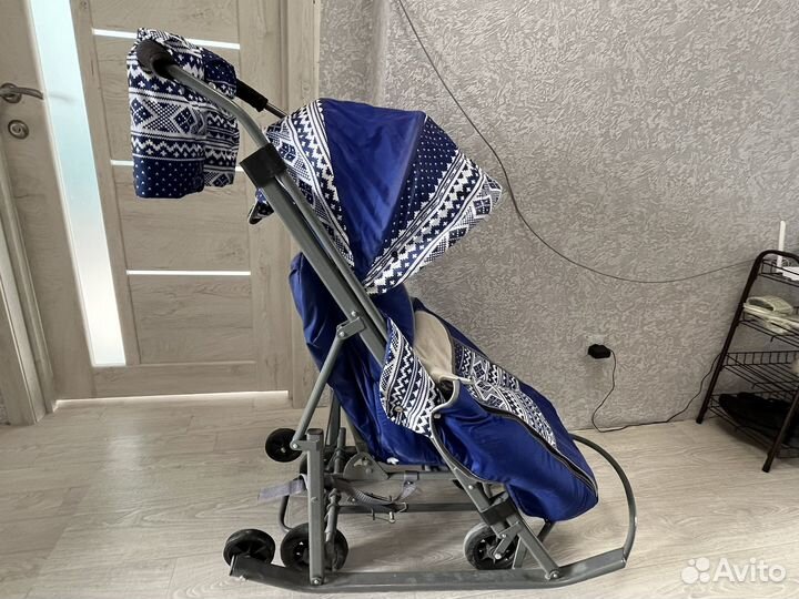 Детские санки коляска