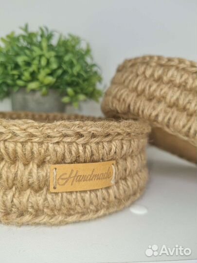 Корзина из джута