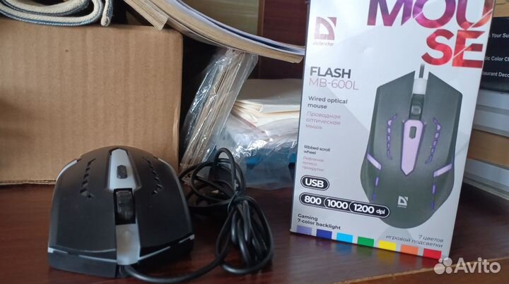 Игровая мышь проводная для пк и компьютера