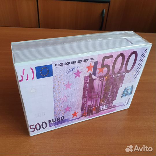 Копилка для денег рисунок 500 Евро (новая)