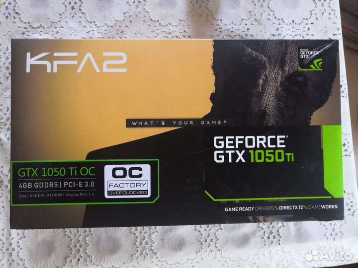 Видеокарта gtx 1050 ti 4gb