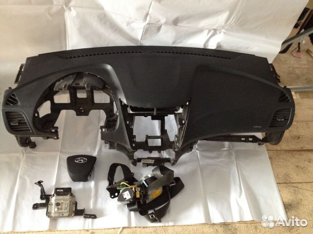 Airbag подушки безопасности торпедо хендай солярис