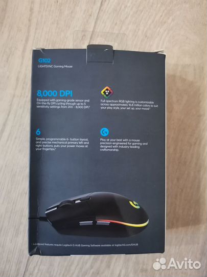 Мышка logitech g102 (не оригинальная)