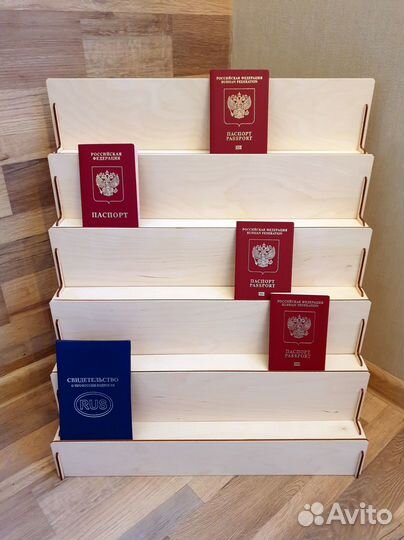 Полка подставка витрина для обложек книг открыток