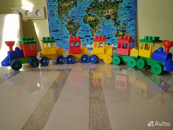 Паровозик конструктор Полесье