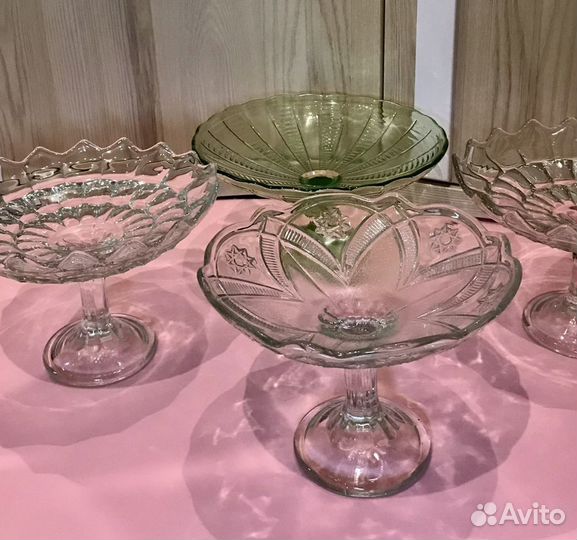 Ваза на ножке для фруктов СССР