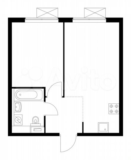 2-к. квартира, 36,5 м², 32/33 эт.