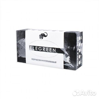 Перчатки EleGreen нитриловые 100шт