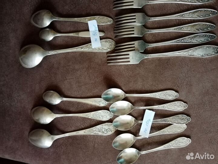 Ложка и вилки мельхиоровые