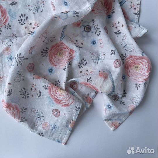Муслиновая пеленка 90х120