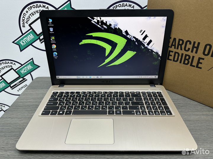 2019 игровой Asus 4 ядра N4200 GeForce 920MX SSD