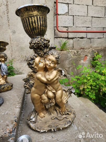 Гипсовые садовые фигуры с дефектами