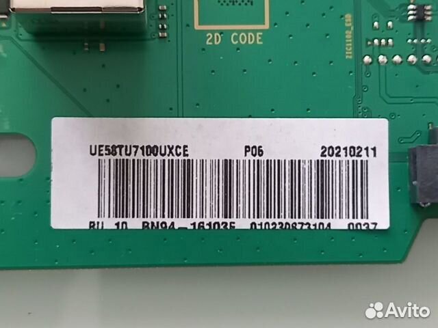 Майн плата BN41-02751B на Самсунг ue58tu7160u