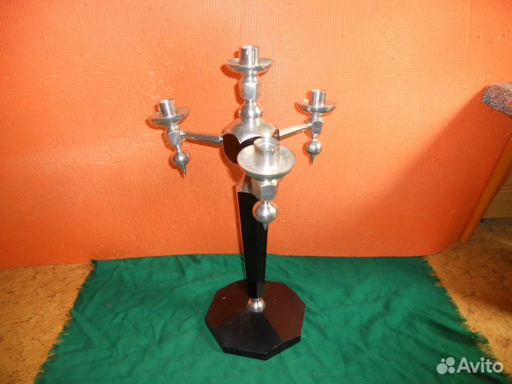 Подсвечник футуристический титан без авито-доставк