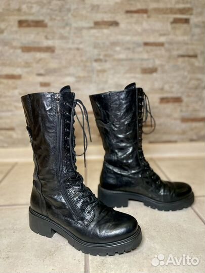 Полусапожки зимние Tendance натуральная кожа