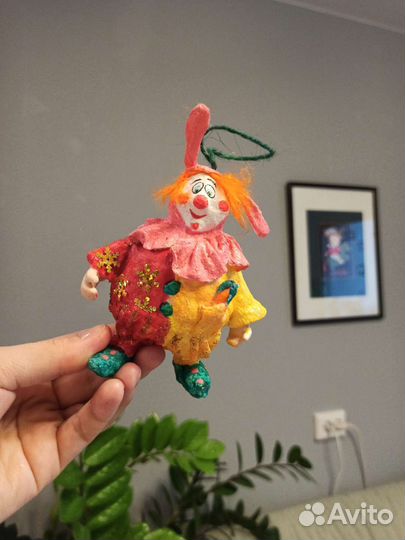 Ватная ёлочная игрушка