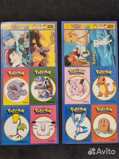 Наклейка Покемоны коллекция