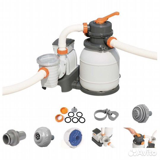 Фильтр-насос для бассейнов песочный 5678 л/ч,58497