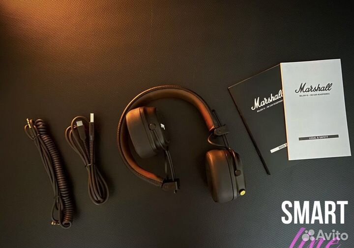 Беспроводные наушники marshall major 4 brown