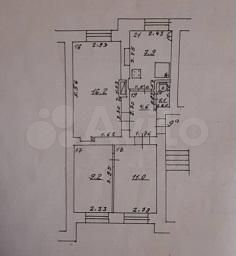 3-к. квартира, 50 м², 1/4 эт.