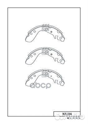K5534-01 колодки тормозные барабанные Honda J