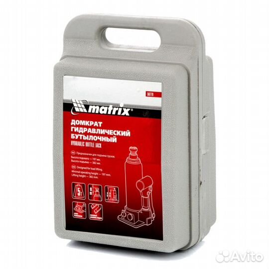 Домкрат гидравлический бутылочный Matrix 50776, 5