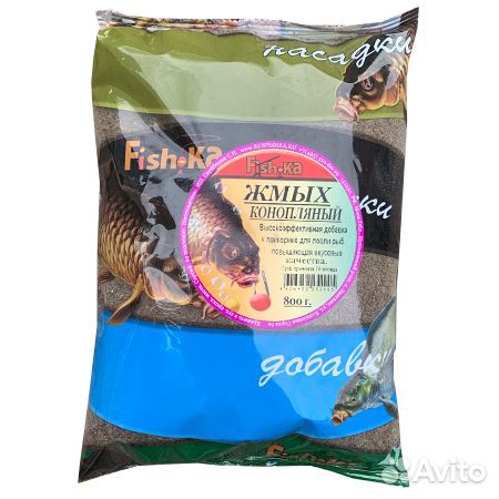 Добавка к прикормке Жмых конопляный 800г