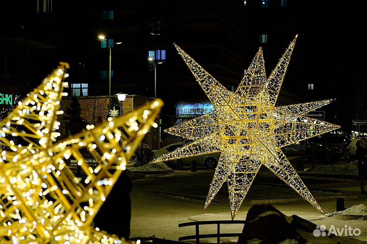 Уличные световые фигуры для оформления города