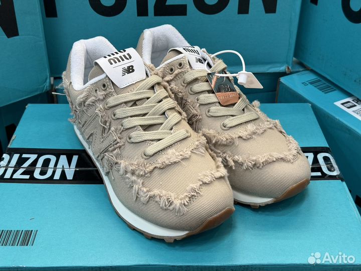 New Balance Miu Miu x 574 Denim 'Colonial Beige'