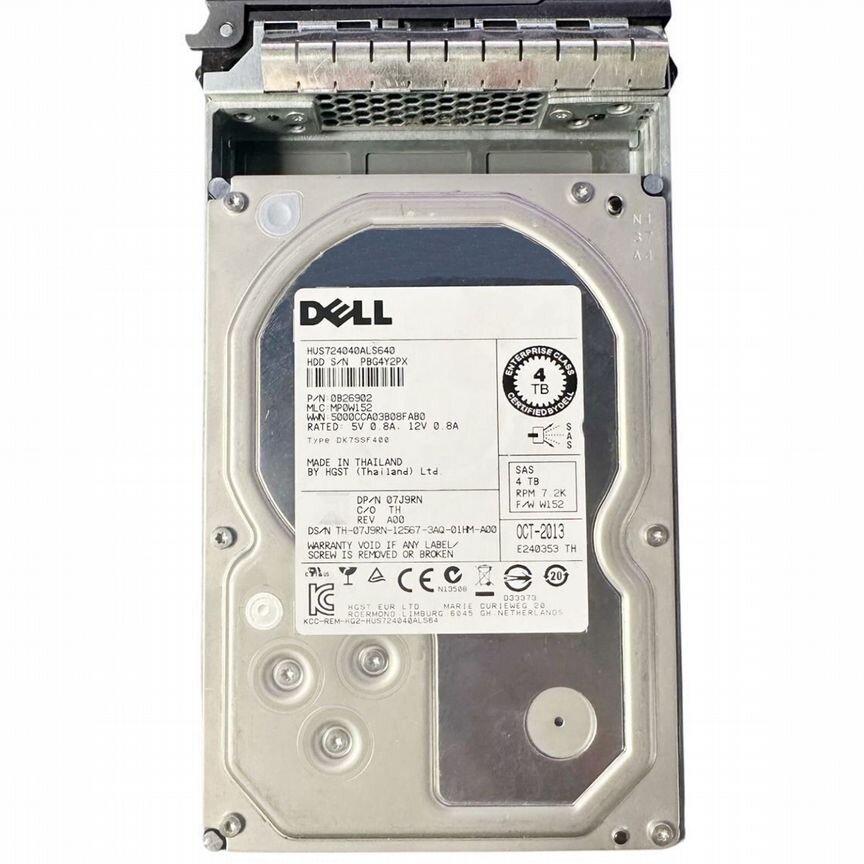 [7J9RN] Жесткий Диск Dell 4tb Sas 3,5" Hdd 7j9rn