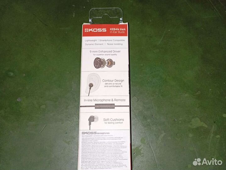 Наушники затычки проводные Koss