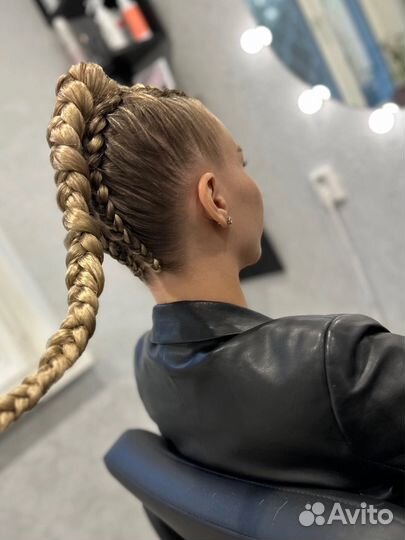 Афрохвост брейды косы с канекалоном