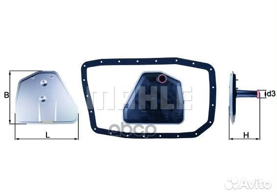 Фильтр гидравлический HX162D Mahle/Knecht