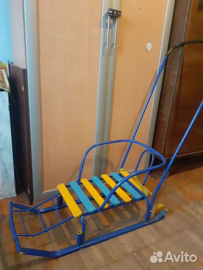Детские санки с колесами