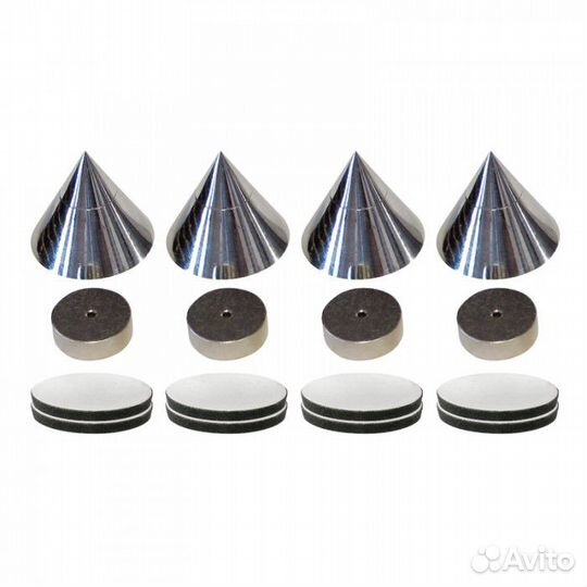 Демпферы с пятаками Dynavox absorber set chrome