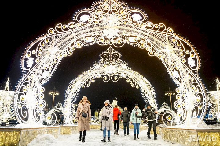 Новогодние световые фигуры LED