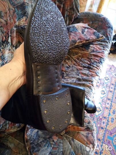 Сапоги офицерские хромовые 41размера кожаные