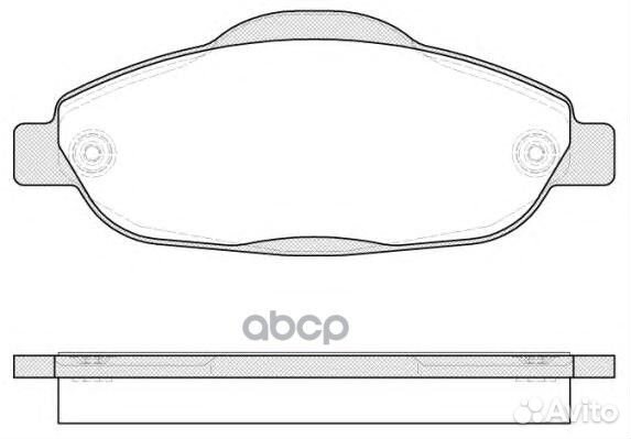 Комплект тормозных колодок дисковый тормоз 1323