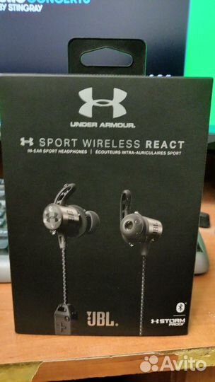 Беспроводные наушники jbl under armour бу